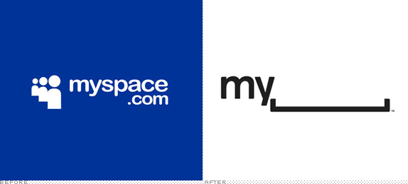 Myspace Logo - Brand New: Myspace Goes Blank