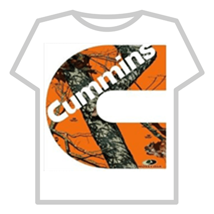 Camo Cummins Logo - Orange Real Tree Camo Cummins Logo