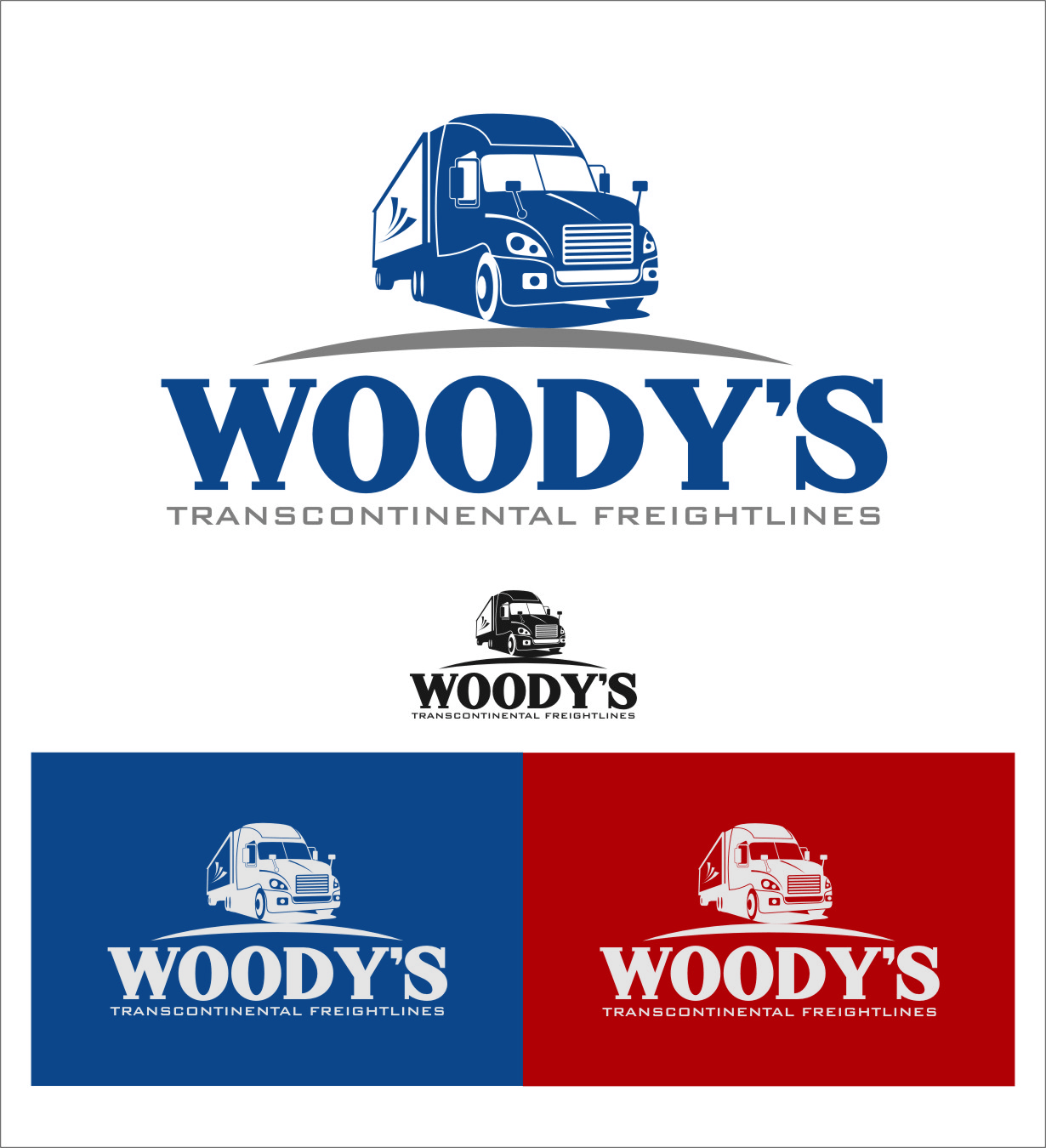 Cool Trucking Company Logo - Logo Design Contests Creative Logo Design for Woody's