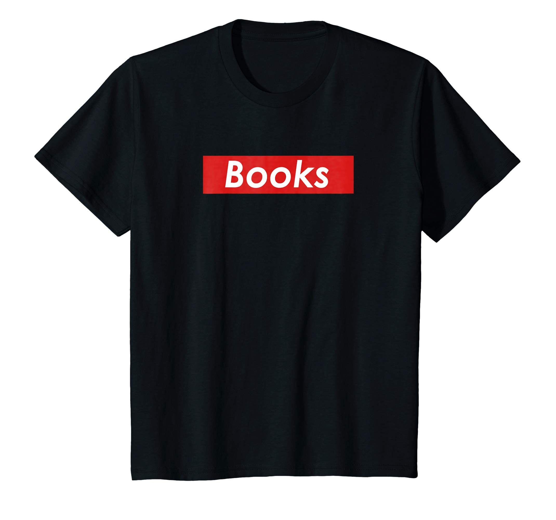 Read Box Logo - Books Box Logo T Shirt: Clothing