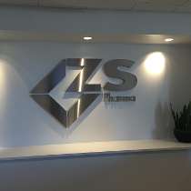 ZS Logo - Our new ZS Logo in the lobby ... - ZS Pharma Office Photo ...