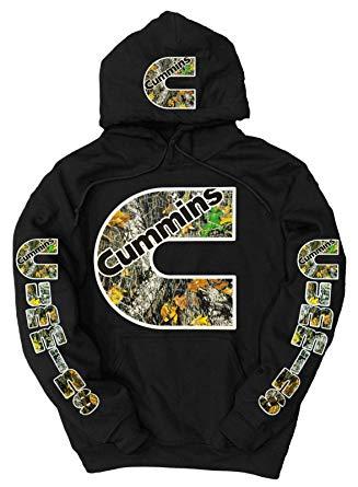 Camo Cummins Logo - Cummins Camo Logo Hoodie, XXXXX-Large Black: Amazon.co.uk: Clothing