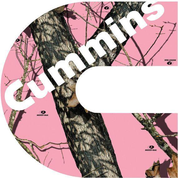 Camo Cummins Logo - 10.75 x 11.00 Cummins decal sticker Pink by Backwoodhobbies, $13.99