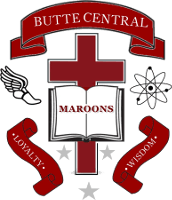 Butte Central Maroons Logo - Butte Central Catholic Schools