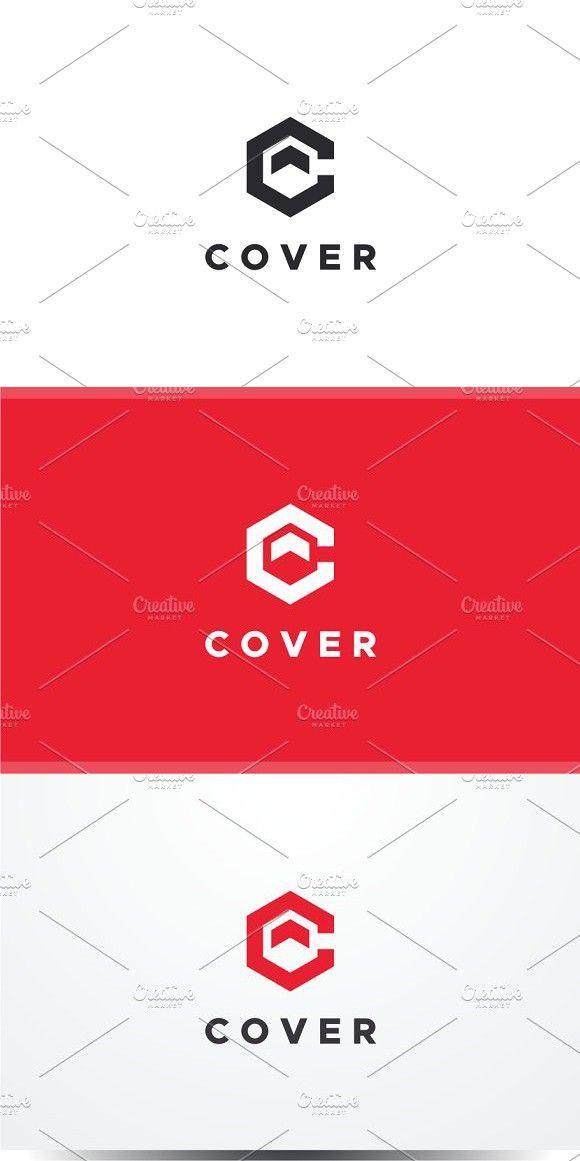 Red Hexagon Sports Logo - Letter C Logo. Cover Graphic Design. Logos, Lettering