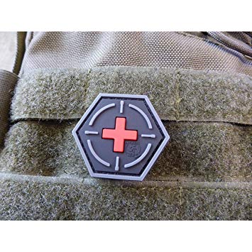 Red Hexagon Sports Logo - Jackets To Go JTG Tactical Medic Red Cross, Hexagon Patch ...