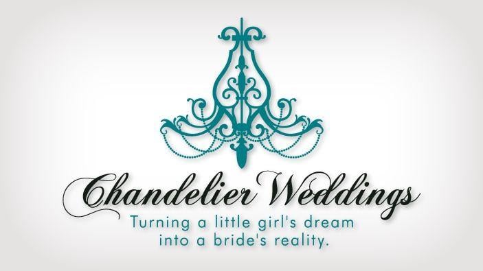 Chandelier Graphic Logo - Chandelier Weddings Logo Design Portfolio | Colored Bean Productions ...
