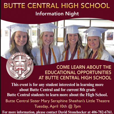 Butte Central Maroons Logo - BC High School Information | Butte Central Catholic Schools Events ...
