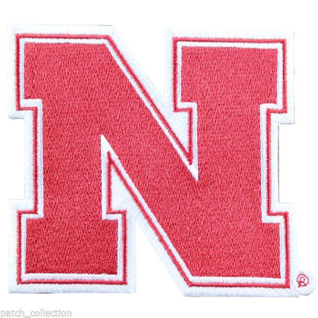 Nebraska N Logo - Official NCAA Nebraska Cornhuskers N Logo Iron on Embroidered Patch ...