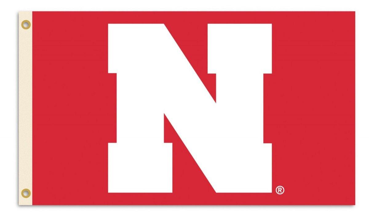 Nebraska N Logo - Nebraska Huskers N Logo 3X5 FLAG