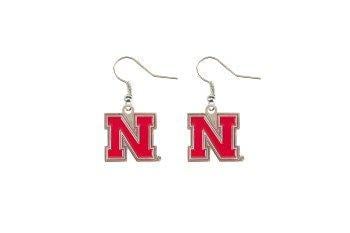 Nebraska N Logo - Nebraska Huskers N Logo Dangle Earrings - Husker Hounds