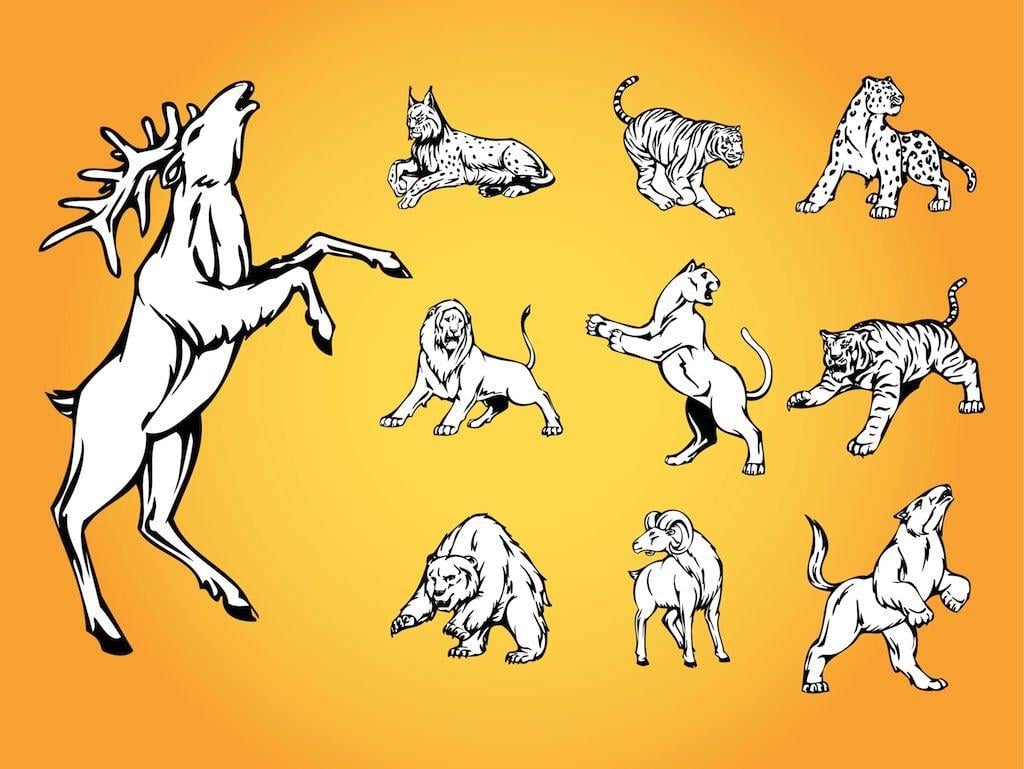 Savage Animals Logo - animals vector - Zlatan.fontanacountryinn.com