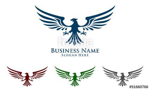 Hawk Vector Logo - eagle, hawk, phoenix, vector, logo, design, Stock image and royalty