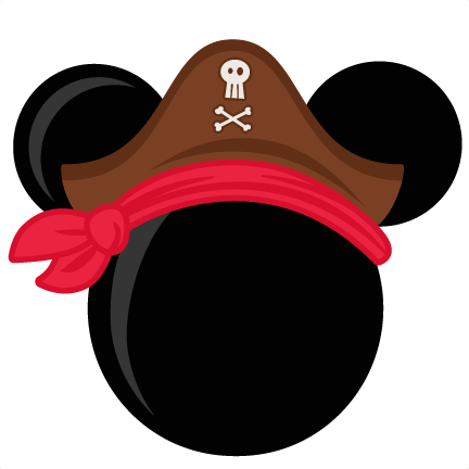 Mickey Mouse Pirate Logo - mickey mouse ears clipart 60109 - Pirate Head Silhouette - Free Clipart