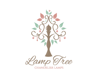 Chandelier Graphic Logo - Lamp Tree Chandelier Lamps Designed