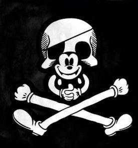 Mickey Mouse Pirate Logo - Mickey Mouse pirate tee pays tribute to Dali / Boing Boing