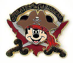 Mickey Mouse Pirate Logo - Pirates of the Caribbean (Mickey Mouse Logo) PIN ON PIN | eBay
