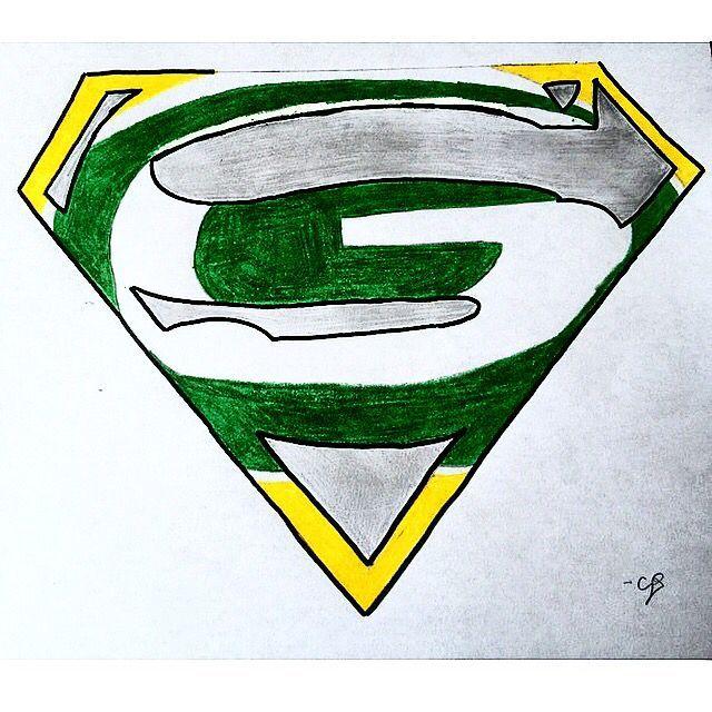 Packers Superman Logo - Green Bay Packers in SuperMan 'S' | Go Pack Go | Green Bay Packers ...