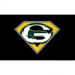 Packers Superman Logo - Green Bay Packers Flag 3'x5' Superman – GotItHere.com