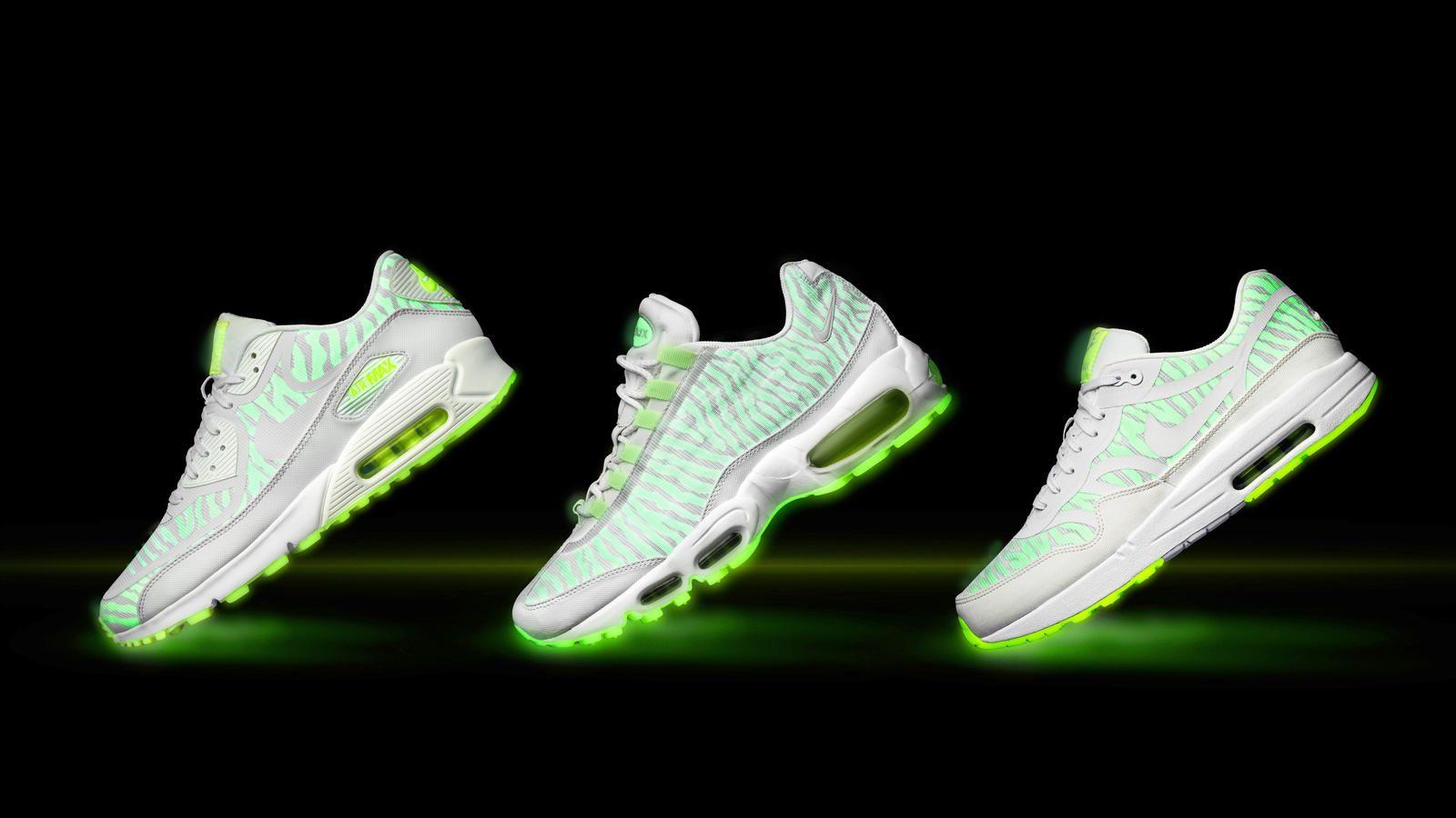 Glow in the Dark Nike Logo - Visible Air Just Got More Visible: The Nike Air Max Glow Collection