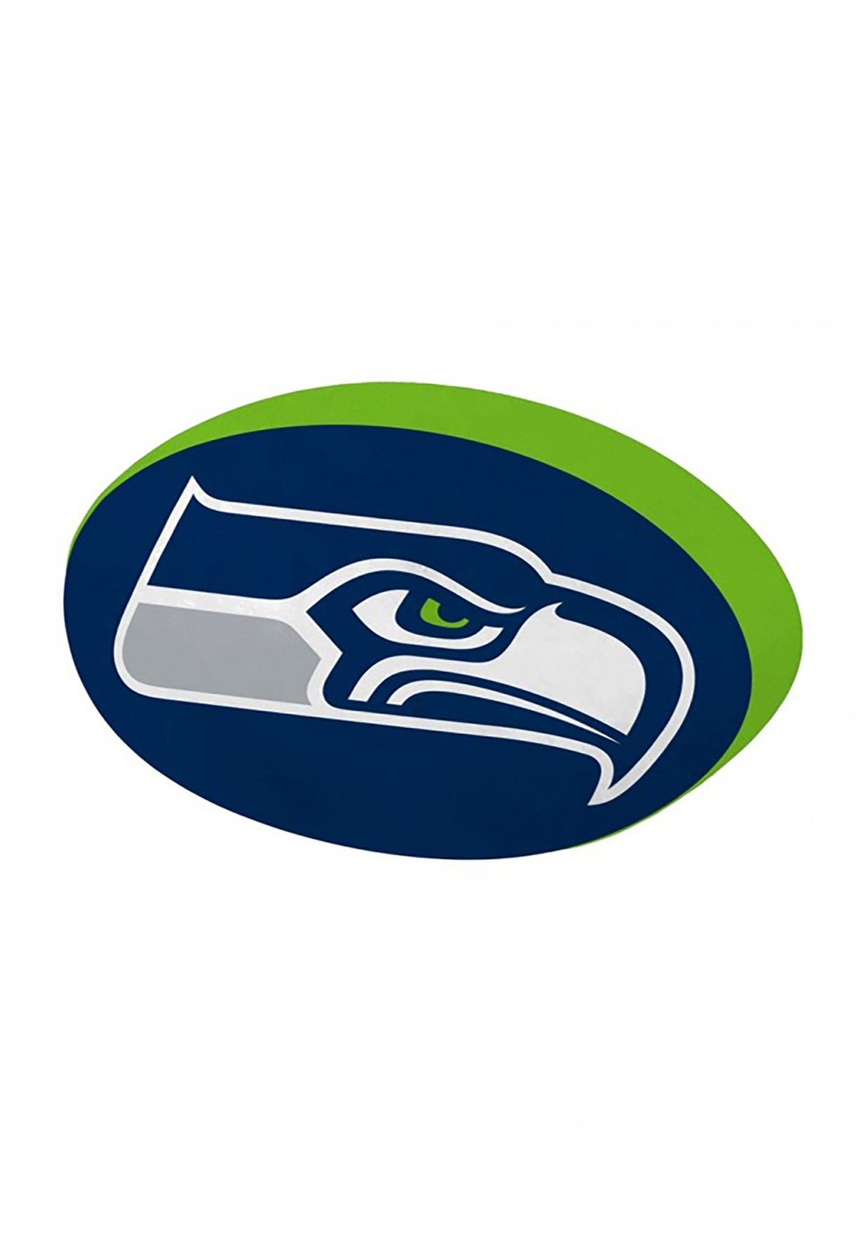 Funny Seahawks Logo - Seattle Seahawks Cloud Logo Pillow