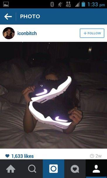 Glow in the Dark Nike Logo - shoes, sneakers, nike shoes, nike, glow in the dark, glow in