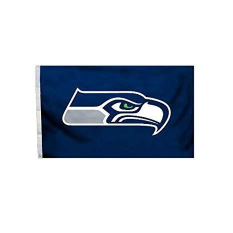 Seahawks Logo - Amazon.com : Seattle Seahawks Logo Flag 3' X 5' With Metal Grommets ...