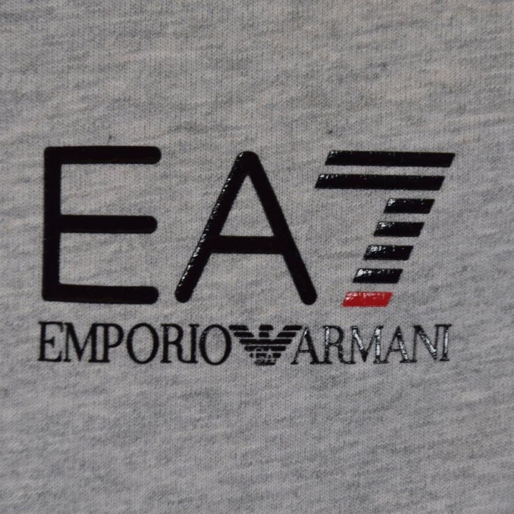 Light Grey Logo - EMPORIO ARMANI EA7 Emporio Armani EA7 Light Grey Logo Sweatshirt ...