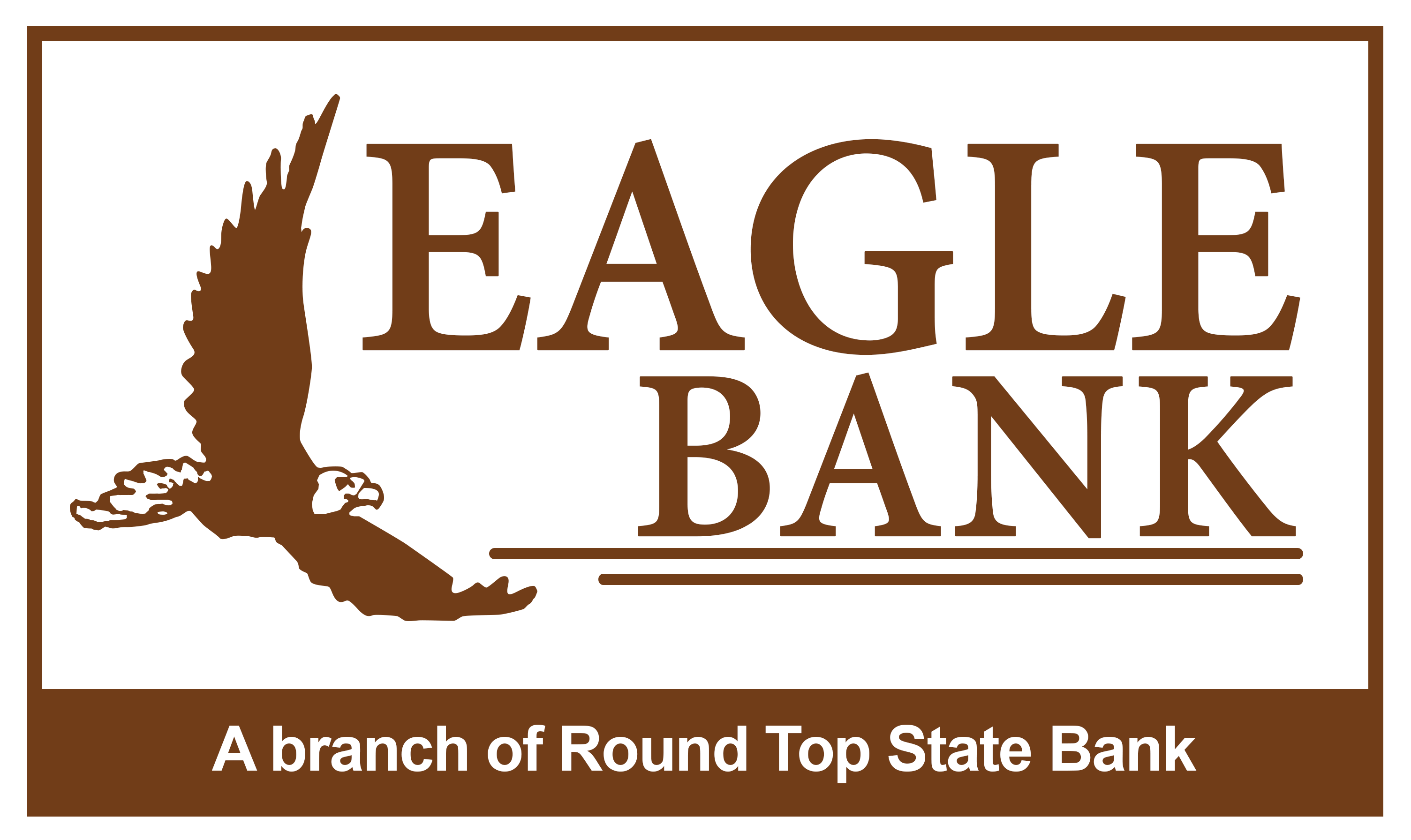 Eagle Bank Logo - Eagle Bank, a branch of Round Top State Bank