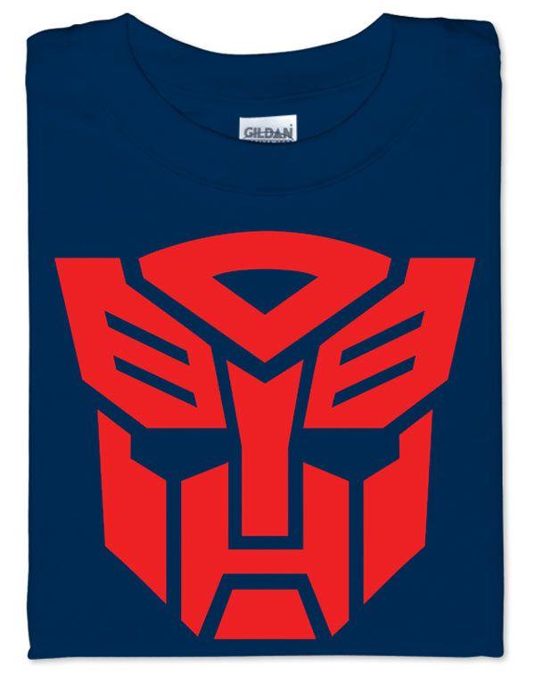 Red and Blue Autobot Logo - ThinkGeek :: Transformers Autobot Logo- Red on Blue- powerful ...