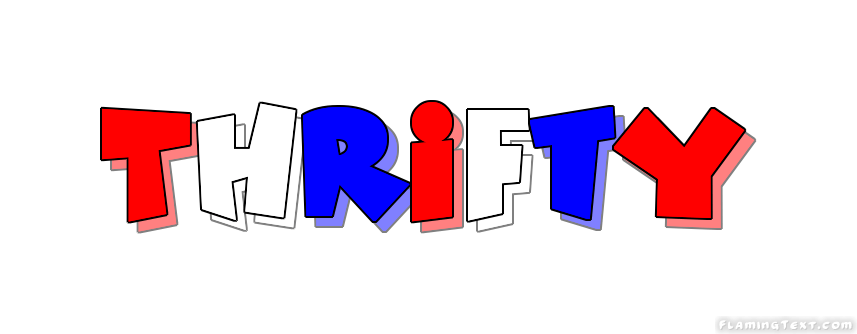 Thrifty Logo - United States of America Logo. Free Logo Design Tool from Flaming Text