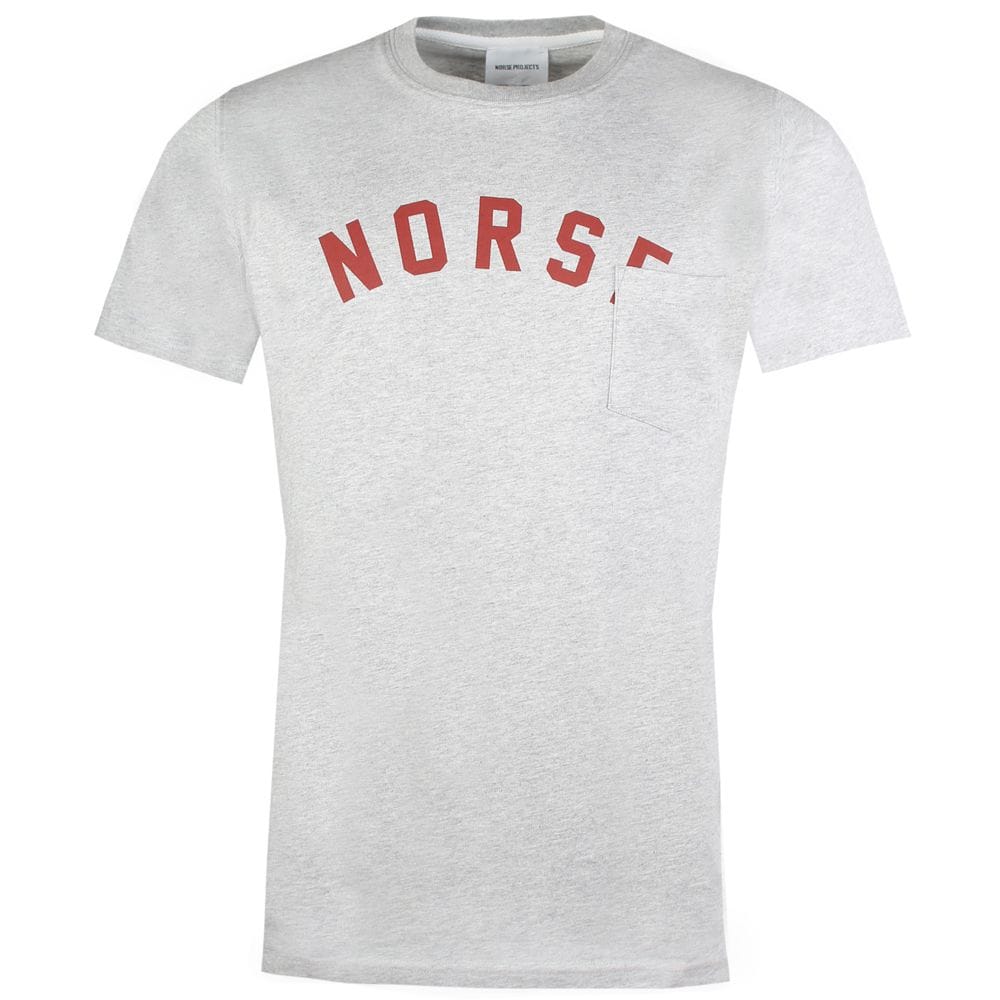 Light Grey Logo - Norse Projects. Niels Ivy Logo T Shirt