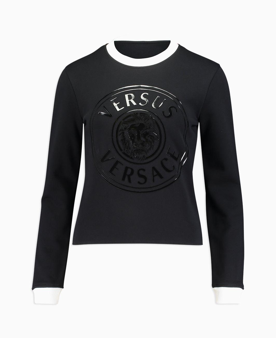 Lion Circle Logo - Versus Versace - Lion Circle Logo Slimfit Sweat - Black & White