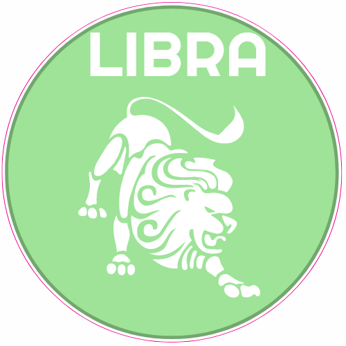 Lion Circle Logo - Libra Lion Circle Sticker