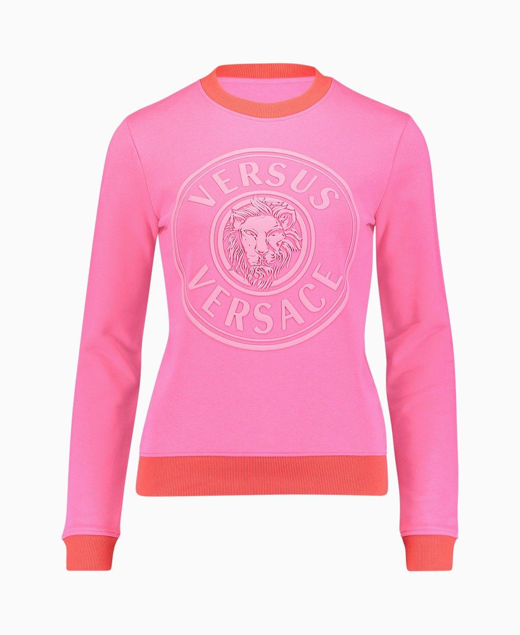 Lion Circle Logo - Versus Versace - Lion Circle Logo Slimfit Sweat - Pink