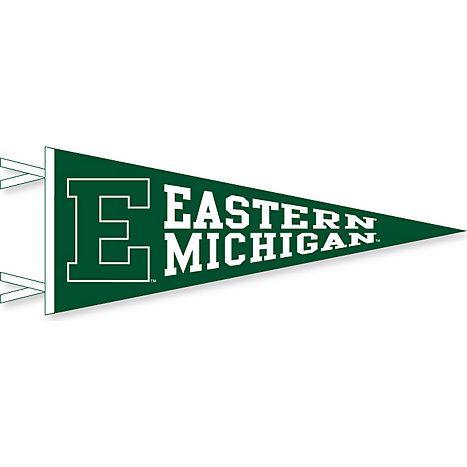 Dark Green Pennant Logo - Eastern Michigan University 12'' x 30'' Pennant | Eastern Michigan ...