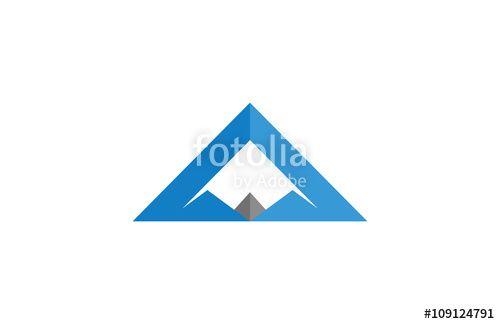 Triangle Mountain Logo - Triangle Mountain Logo Stock Image And Royalty Free Vector Files