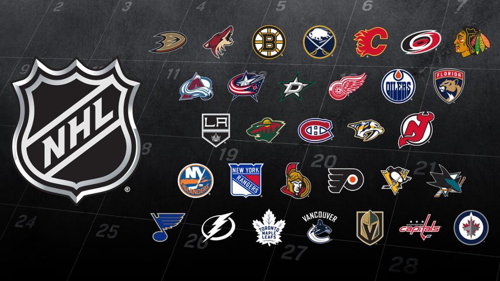 10 Original NHL Teams Logo - 2018-19 NHL schedule released