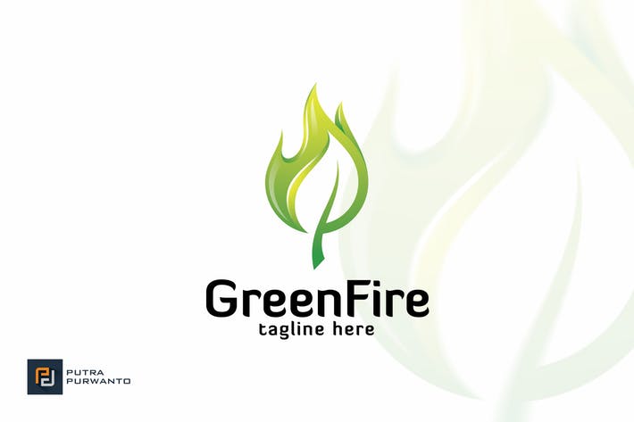 Green Fire Logo - Green Fire - Logo Template by putra_purwanto on Envato Elements