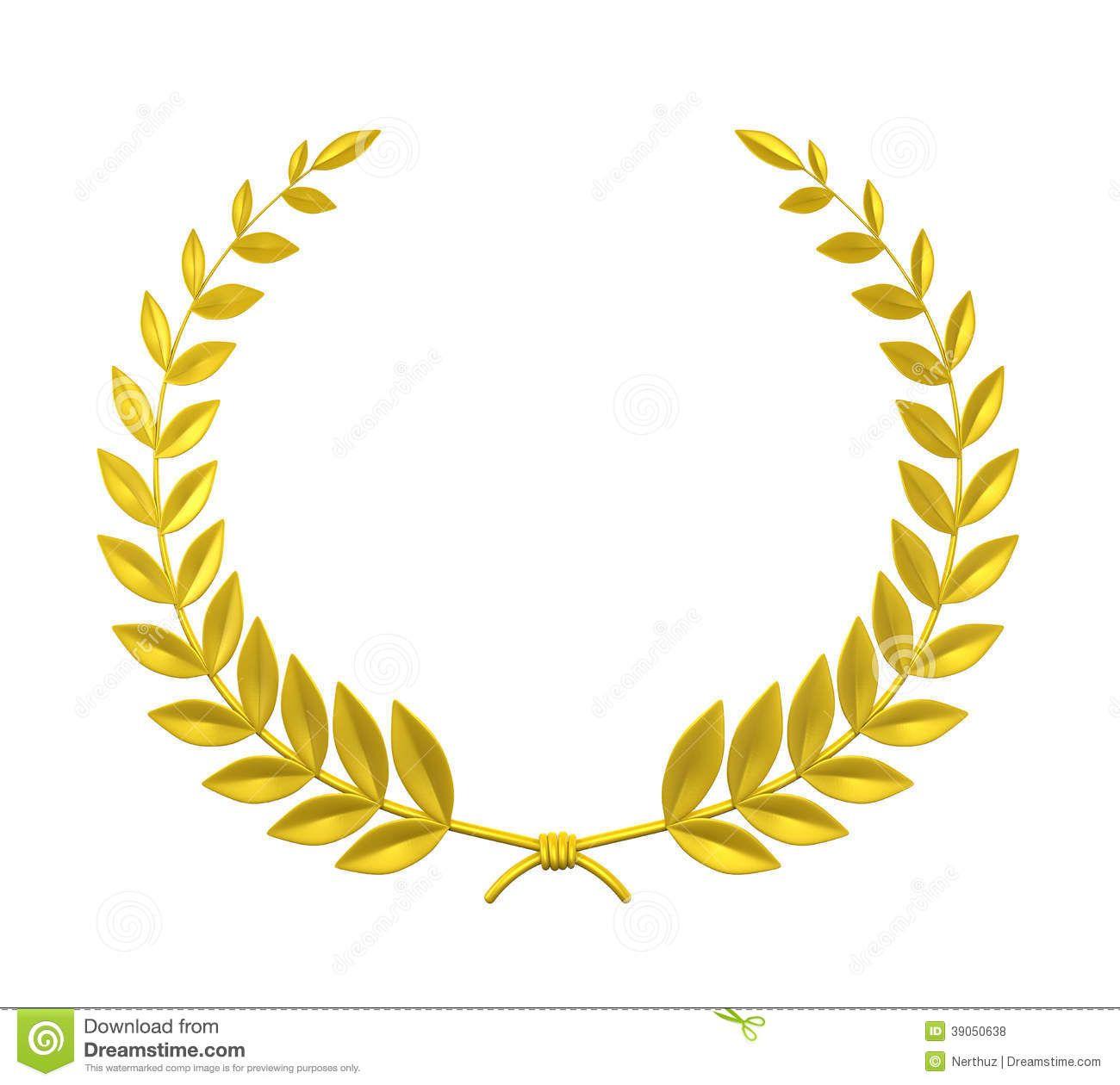 Laurel Wreath Logo - Gold Laurel Wreath Clipart