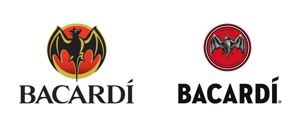 Bacardi Rum Logo - Brand New: New Logo for BACARDÍ by here design