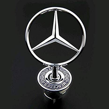 Mercedes Logo - Amazon.com: bearfire 3D Emblem Car Logo Front Hood Ornament Car ...