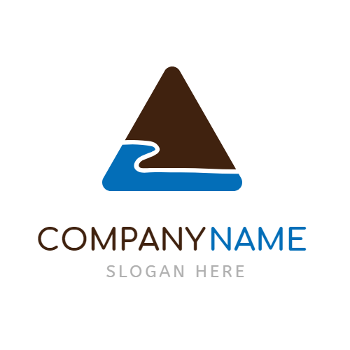 Blue and Black with Triangle Logo - Free Triangle Logo Designs | DesignEvo Logo Maker