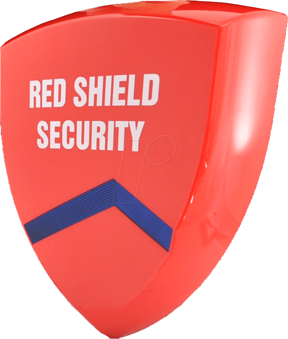 Red Shield Logo - SKT WS 209: SKT Red Shield Alarm System, Outdoor Siren At Reichelt