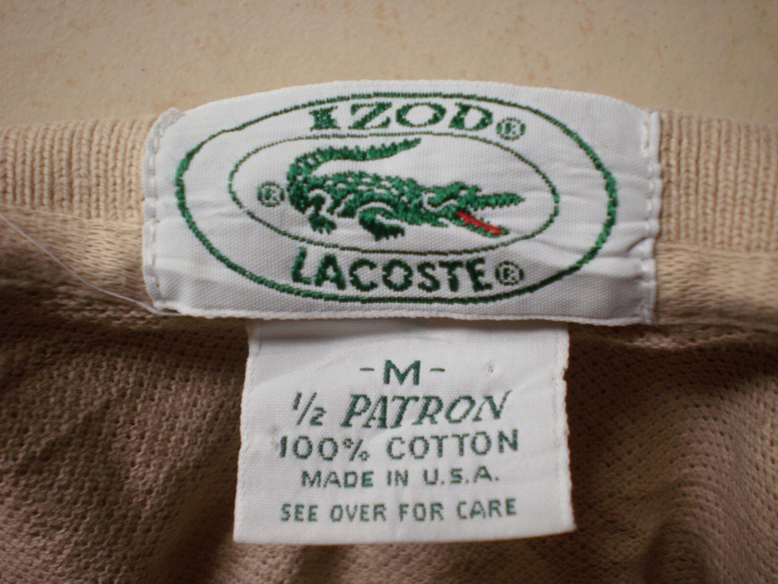 Old Izod Logo - Izod Lacoste 1/2 Patron Made in USA (Sold) | CariBundle