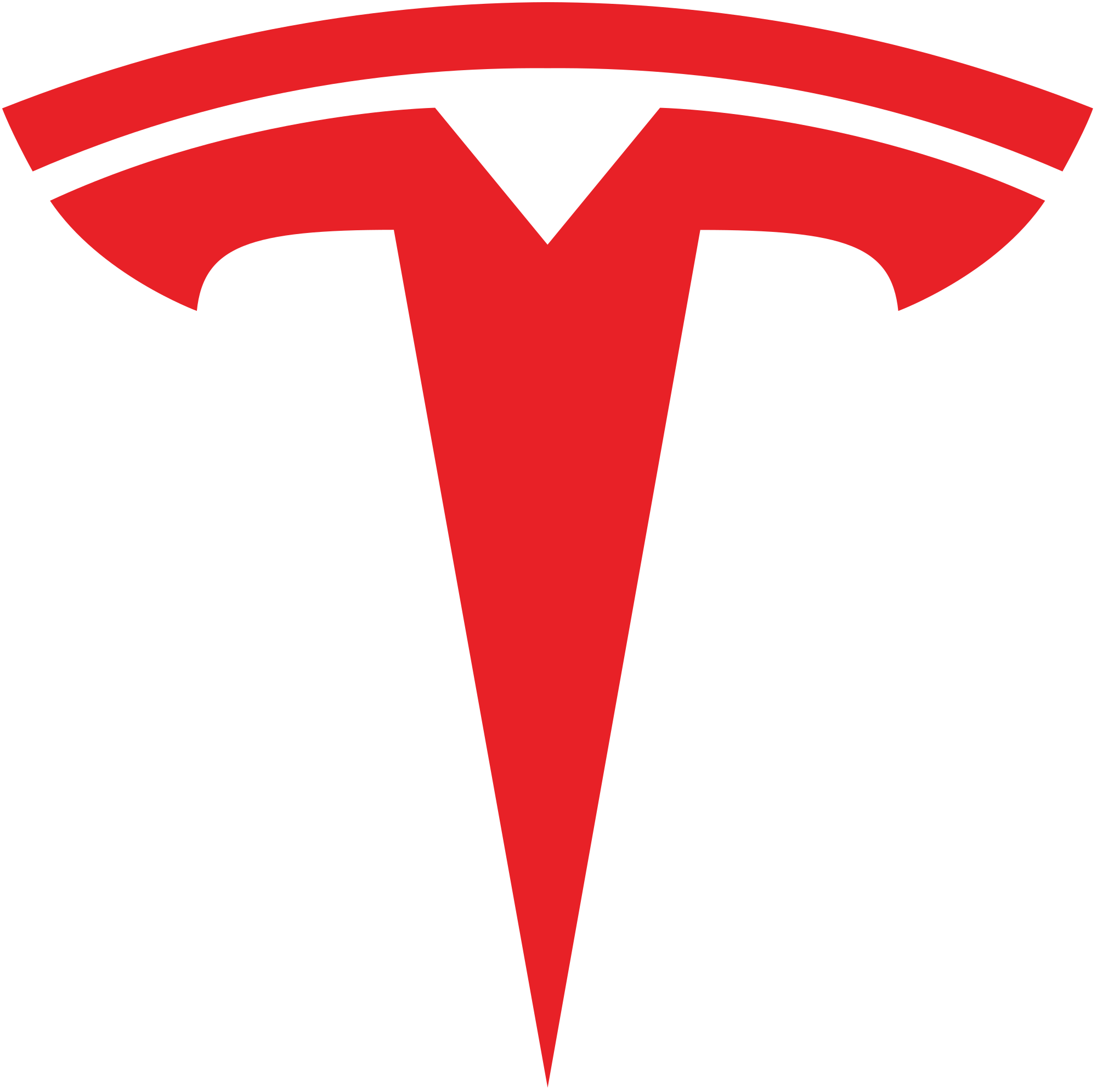Red T Logo - Tesla T symbol.svg
