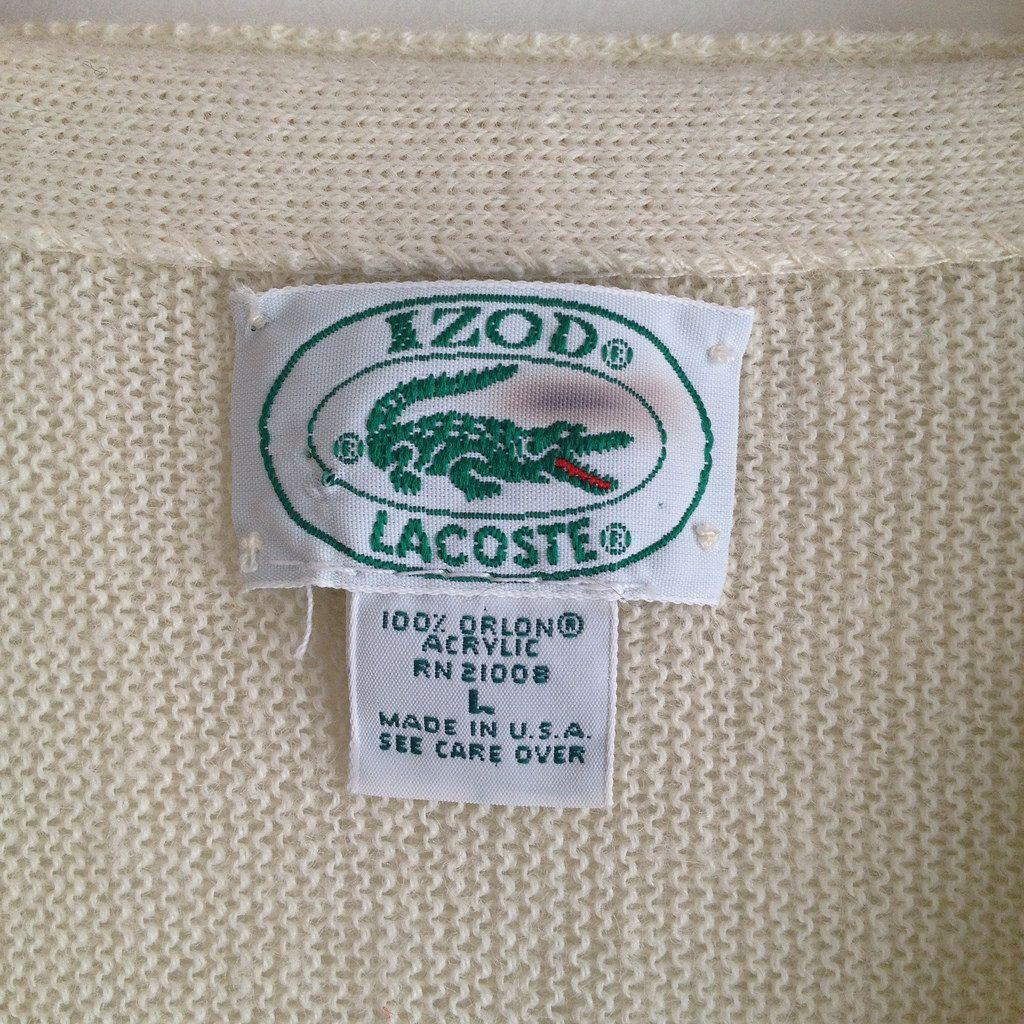 Old Izod Logo - Izod Lacoste Vintage Label | vintspiration | Flickr