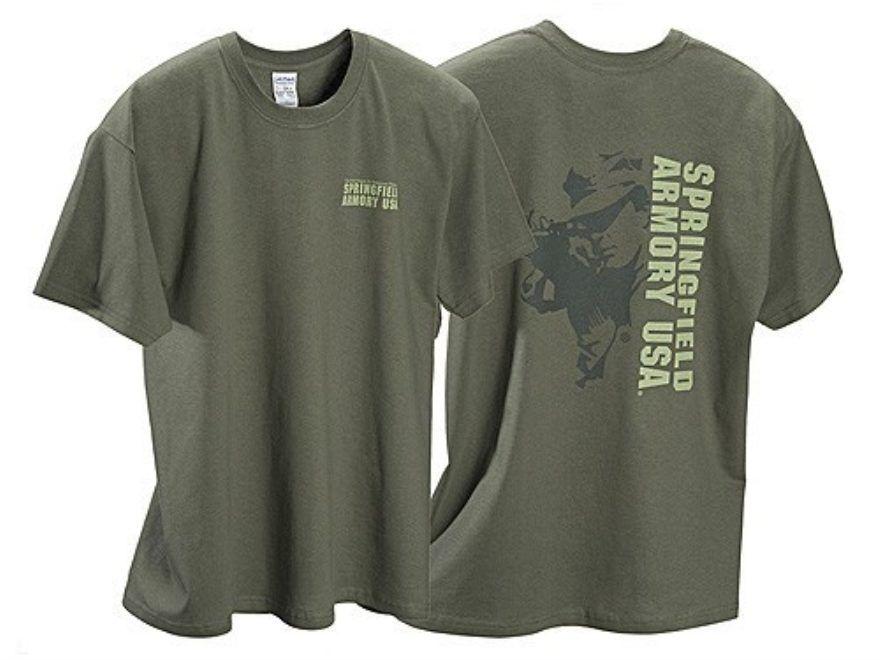 Springfield Armory Shooter Logo - Springfield Armory Shooter T-Shirt Short Sleeve Cotton - MPN: GE5302