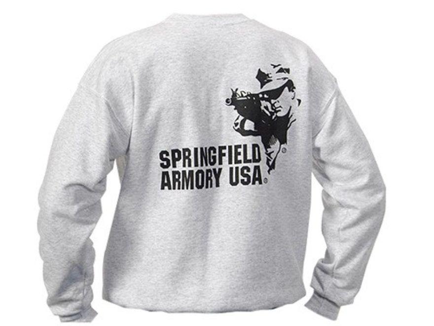 Springfield Armory Shooter Logo - Springfield Armory Shooter Sweatshirt Cotton Gray 2XL - MPN: GE5410