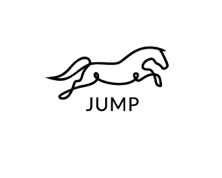 Jumping Horse Logo - jumping horse Designed